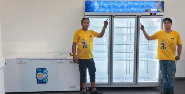 Chiller and freezer handover to customer