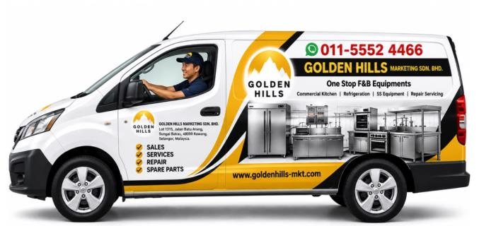 Golden Hills service van